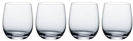 Ravenhead Kings Set of 4 Mixer Glasses 360ml | Elegant 36cl Drinking Glass Set for Dining, Entertaining & Everyday Use, Durable & Dishwasher Safe