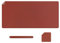 Musiin Premium PU Leather Desk Mat for Music Studio – Soft Foldable Surface with Free Coaster, Easy to Clean, Large Keyboard Pad for Work & Play(Mineral Red)