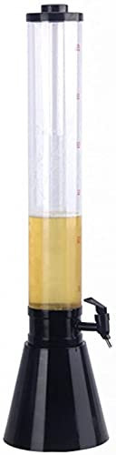 Gardeneea Bierzapfanlage Getränkezapfanlage mit Zapfhahn Saftzapfanlage Getränkespender (Schwarz 80x11cm)