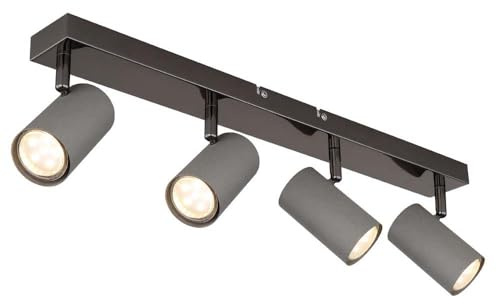 Ceiling Spotlight Ceiling Light Living Room Lamp Adjustable Grey L 56 cm