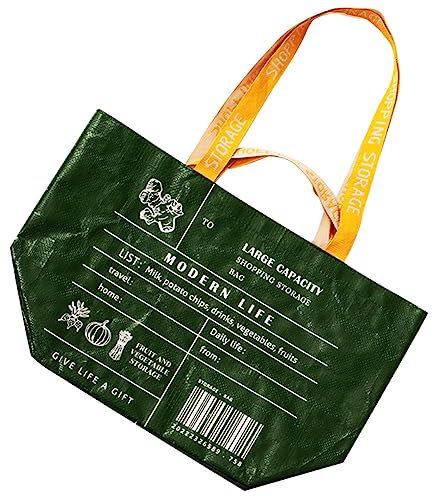 OFFSCH Multifunktionale Faltbare Einkaufstasche Großer Kapazität Umweltfreundliche Schultertasche Für Damen Robuste Handtasche Mit Einfachem Design Praktischer Alltagsbegleiter Für Shoppi