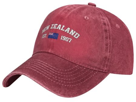 Neuseeland Flagge Baumwolle Damen Herren Baseball Cap Vintage Visier Hut Mode Basecap Für Sport Wander Draussen