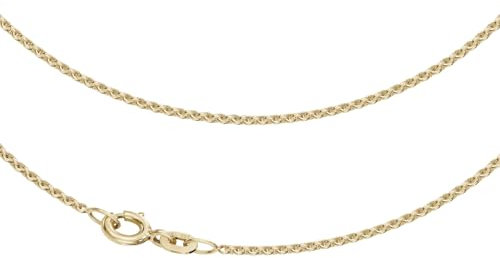 Joyes Boutique JB Edle Goldkette Erbskette 585-14 K Gold 1,5 mm 45 cm