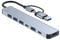 Boulton USB Hub 3.0-7 in 1 USB C Hub Multiport Adapter with 2x USBC Data Ports 1x USB3.0 and 4xUSB 2.0 – Type-C Docking Station, USBC Adaptor for MacBook Windows Laptops PS Tablet