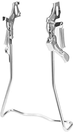 VICASKY Rear Bent Double Pod Bike Parking Stand Floor Storage Rack Kick Stand for Garage Display Bike Parking Holder