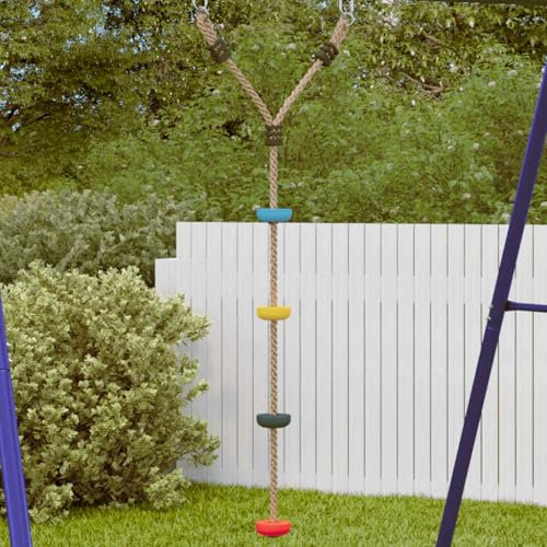 SKM Tellerschaukel mit Kletterseil Mehrfarbig,Spielzeuge & Spiele,Spielzeug für draußen,Spielturm-Zubehör,1.2KG,4009278