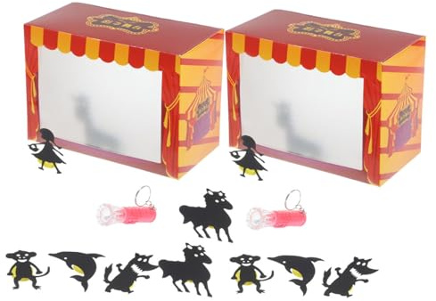 Abaodam Schattentheater Für Kinder Puppentheater Schattenspiel Experimentierkasten Zum Rollenspiel Leichtes Spielzeug Für Kinder 14.50 X 10.50 X 7.50 cm