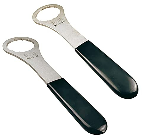 FOIJPPINP 2PCS Bicycle Bottom Bracket Wrench Spanner Repair Tool, BB49-12 for BSA30 & BB50-12 for/TRIPEAK