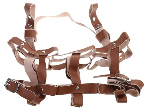 HVRFJXI Bierflaschenträger mit, Leder Fahrräder, Bierträger, Faltbare Tragetasche für Outdoor Fahrradfahren, Faltbare Tragetasche, Fahrradhalter
