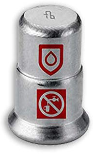 C-Stahl Pressfitting M Kontur - Kappe - 18mm