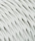 Cavo Elettrico Treccia/Trecciato Rivestito in Tessuto. Colore Bianco. Sezione 3x1.50 (10 Metri)