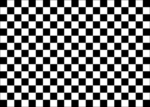 A4 Rectangle Chequered Flag Cake Topper Edible Icing or Wafer (Wafer)