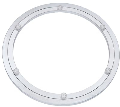 Dailydanny Aluminum Heavy Duty Lazy Susan Rotating Turntable Bearing Swivel Plate Hardware for Dining-Table (14 inch)