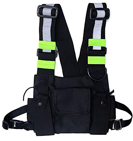 CLAPE Radio Walkie Talkie Brusttasche Harness Chest Rig Bag Vordertasche Universal Rucksack 2 Wege Funkgeräte Tragetasche Weste Zubehör