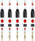 OROOTL Carolina Angelvorrichtungen, 5 Stück, CRR Carolina Ready Rig aus Messing, vormontiert, mit Angelgewicht, Barrel Wirbel, Perlen für Barsch, Salzwasser, Süßwasser, Größe 1/4, 3/8, 1/2, 3/4, 28,3