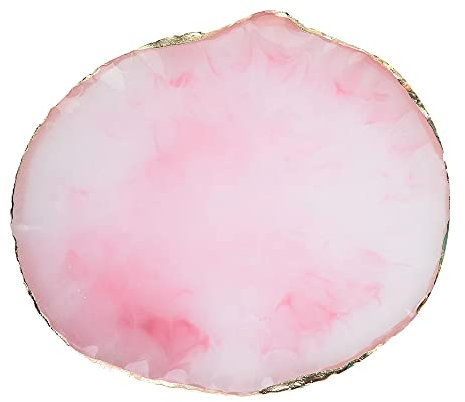 1 Piece Nail Art Palette Nail Polish Palette Mixing Palette Makeup Plate Nail Plates for Nail Art Nail Tip Holder Nail Art Display (1 pink)