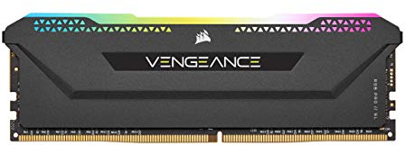 Corsair Vengeance RGB PRO SL 16GB (2x8GB) DDR4 4000 (PC4-32000) C18 Desktop Memory – Black, CMH16GX4M2Z4000C18, schwarz