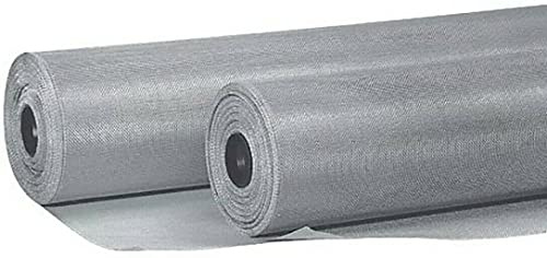 Rete Zanzariera in Alluminio 18/16 Americana Ricambio California Colore Grigio (120 cm x 10 m)