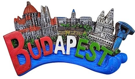 Budapest Hungary 3D Letters Fridge Magnet Souvenir Gift,Resin Handmade Budapest Refrigerator Magnet Home & Kitchen Decoration Collection