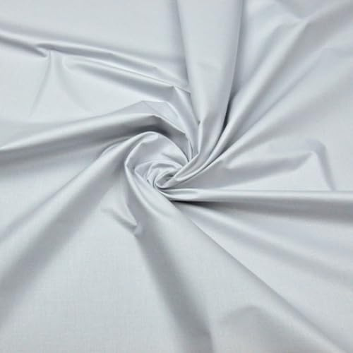 Textrend Baumwollstoff Stoffe Meterware - Stoff zum Nähen - 100% Baumwolle - Weiches Antiallergisches Material - Textilien 1x1.6m - Stoffe Meterware (Hellgrau)