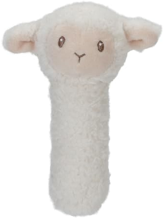 Little Dutch 8801 Greifling Rassel Schaf weiß - Little Farm