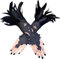 KATELUO Damen Vintage Spitzenhandschuhe,Spitzenhandschuhe fingerlos,Manschette spitze, für Cosplay Hochzeit Halloween Karneval Kostüm Zubehör