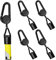 5 Stücke Feuerzeug Schlüsselanhänger, GeRRiT Lighter Leash, Portable Raucher Zubehör, mit Einziehbarem Schlüsselbund, Feuerzeug Schutz Hulle (Schwarz)