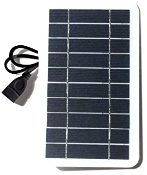 Panel solar, cargador de panel solar portátil, panel solar de 2 W, 5 V, pequeño, placa solar de alta eficiencia de conversión, celda solar impermeable para teléfono celular, camping, senderismo al