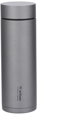 400Ml Insulated Water Bottle, Titanium Double-Wall Vacuum Insulation Cup With Tea Strainer Water Bottle, For Tea, Coffee, Water
