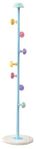 porte manteau Cintre de rangement de couleur, porte-manteau en pierre sur pied en ardoise, salon chambre à coucher, porte-manteau sur pied, cintre for chambre d'enfant (Color : Blue)