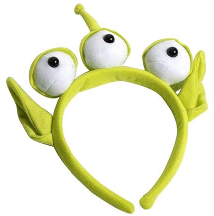UNVOJL Serre-tête Alien en peluche avec trois yeux - Funny Anime Monster - Élastique pour filles et femmes