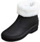 Generico Stivali Gomma Donna Pioggia Colorati Impermeabile, Stivaletti Pioggia Donna Imbottiti Con Pelo Rain Boots Outdoor da Lavoro Stivaletto Donna Invernale Leggere Chelsea Boots Resistenti
