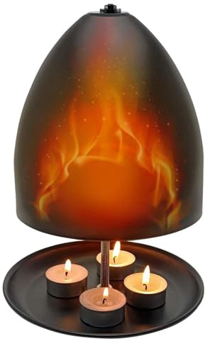 Tea Light Oven Metal Radiator | Tea Light Candle Heater | Double Walled Heater | Soft Light And Fast Heat | Tea Light Oven Candle Holder | Candle Oven And Heating Holder | Metal Candle Heater