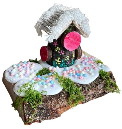 Baoblaze Kit di artigianato in legno per bambini Artigianato con rami di legno Artigianato Casa sull'albero Progetti fatti a mano Artigianato educativo con, Style B