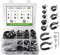 EXLECO 136 Stück Kabelschellen zum Schrauben Kabelklemmen Edelstahl Kit Gummi P Clips Rohrschellen mit Gummieinlage Rohrklemme für Leitung Draht Rohr 6mm 8mm 10mm 13mm 16mm 19mm 25mm 32mm 38mm 45mm