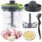 Culinavog Trita Verdure Manuale, Tritatutto Manuale a Corda, 900ML Trita Cipolla Frullatore con Tirante a Corda, Tritatutto Manuale Grande per Alimenti per Neonati, Cipolla, Aglio, Carne, Frutta