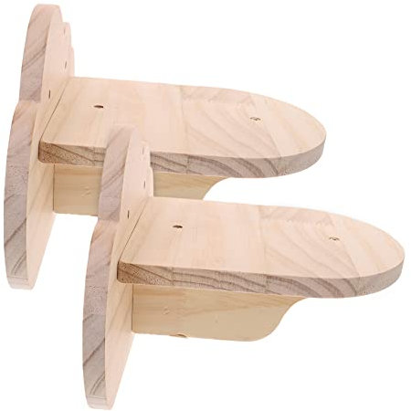 ROMISBABA 2stücke Teiliges Katzenwandregal Aus Holz Wand-katzenkletterstufen Platzsparende Katzenleiter Für Drinnen Vielseitige Kletterplattform Und Ruhebereich Für Kleine Und Mittlere Katze