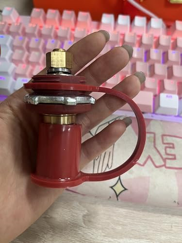 RED WOLF Remote Battery Terminal 3/8” M10 Stud, 250A Max DC 12V Battery Jumper Post Adapter Connector Relocation Heavy Duty for UTV ATV Automotive RV Truck Boat Trailer w/Insulating Cover