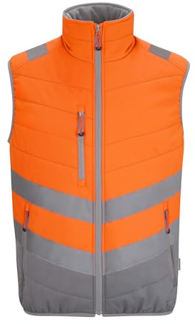 Regatta Professional Herren Hi-vis 2-tone Thermal Baffle Bodywarmer Regatta Professional Herren Warnschutz 2-Ton (1er Pack)
