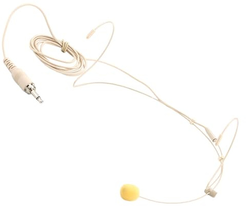 BESPORTBLE Kleiner Headset Mit Kondensatormikrofon Beige Kabelloses Ohrmikrofon Für Vorlesungen Live Auftritte Und Meetings Kompatibel Mit Chromebook