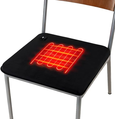 Heated Seat Cushion, Portable Waterproof Heating Pad 3 Levels of Soft Warmth - Warm Seat Pads for Stadium Tiers for Sofa Office Camping Fishing Picnic Outdoor