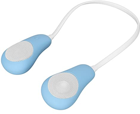 Akozon Tragbarer -Lautsprecher mit Nackenbügel – Tragbarer Stereoklang mit Rauschunterdrückung, Freisprechen und Leichtem Design für den Heim- und Außenbereich (Blue)