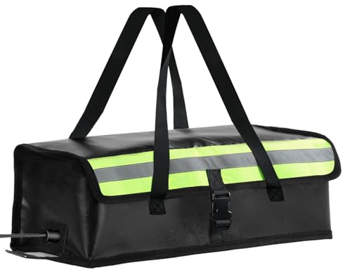 Easyhomie E-Bike Akku Tasche, Feuerfeste & wasserdichte Box für Akkus bis 2300°C, Große Lithiumbatterien Tasche Feuerfest (50x15x15cm) für Lagerung, Transport, Aufladung (1 Stück)