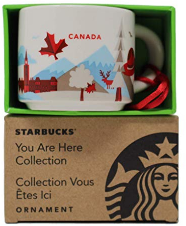 Starbucks You Are Here Serie Kanada Keramiktasse Demitasse, Ornament, 57 ml