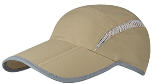 Decentron Foldable Mesh Quick Dry Sports Sun Hat Breathable Outdoor Running Cap
