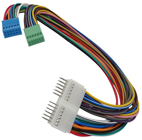 AERZETIX Anschluss Quadlock Verlängerung 30 cm 2 x 12pin-24pin für Stecker Quadblock C16577