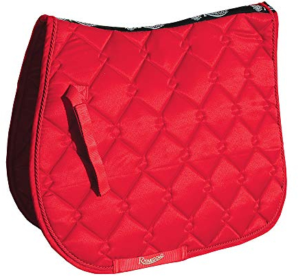 Rhinegold 0 Elite Diamond Saddle Pad-Pony-Red Schabracke, rot