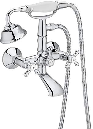 Roca A5A014BC00 Mezclador Bimando Exterior Baño-Ducha, Cromado