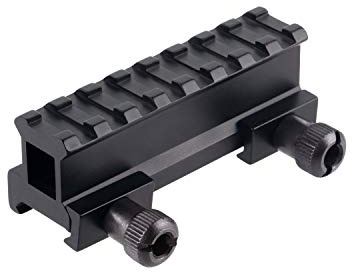 ToopMount Riser Mount Taktischer Scope Riser Base Mount D0015 21mm Adapterhalterung für Picatinny/Weaver Rail Riser Mount