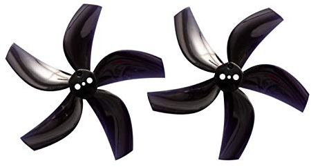 YJDTYM D63 5-Blade-PC-Propeller 4-Paar / 8 Stück mit 63mm 2,5 Zoll RC FPV Racing Freestyle CINEWHOOP CINEWHOOP CINEWHOOP-DRONS D63-5 Requisiten (Color : Black)